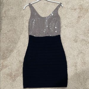 Express sequin bodycon dress